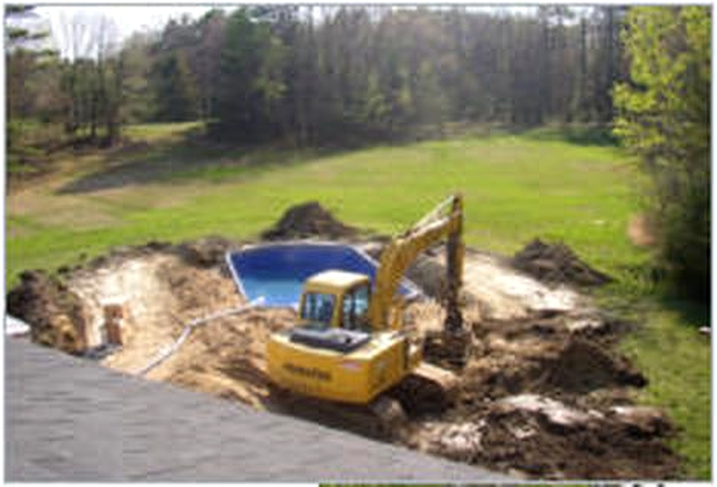 Pool excavation and ground work